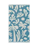 The Slowtide Kingston Driftweave Turkish Towel in Lagoon