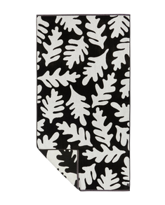 The Slowtide Hele Premium Woven Towel in Black