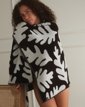 The Slowtide Hele Premium Woven Towel in Black