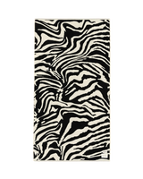 Skatie Zebra Premium Woven Towel in Black
