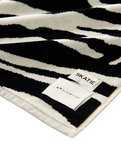 Skatie Zebra Premium Woven Towel in Black