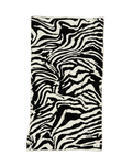 Skatie Zebra Premium Woven Towel in Black