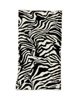Skatie Zebra Premium Woven Towel in Black