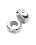 Silver Stopper Charm Beads in Silver