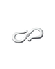 Silver S-Clasp in Silver
