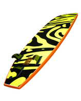 Shoot Out 7'6" Softboard in Orange & Flash Green Ripple