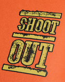 Shoot Out 7'6" Softboard in Orange & Flash Green Ripple