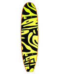 Shoot Out 7'6" Softboard in Orange & Flash Green Ripple