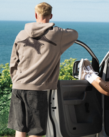 Skate V Thorn Zip Hoodie in Walnut