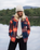 East Polar Fleece Shirt in Rich Navy & Red Ochre Check