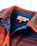 The Passenger Womens East Polar Fleece Shirt in Rich Navy & Red Ochre Check