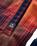 The Passenger Womens East Polar Fleece Shirt in Rich Navy & Red Ochre Check