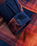 The Passenger Womens East Polar Fleece Shirt in Rich Navy & Red Ochre Check