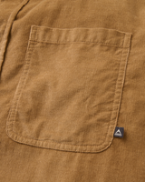 The Passenger Mens Backcountry Cord Light Shirt in Caramel