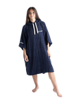 Organic Towel Robe in Navy