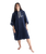 Organic Towel Robe in Navy