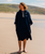 Organic Towel Robe in Navy