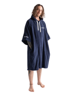 Organic Towel Robe in Navy