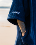 Organic Towel Robe in Navy