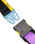Sierra Slim Belt in Acid Fade & Purple