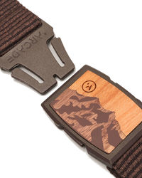 The Arcade Woody Belt in Heather Walnut