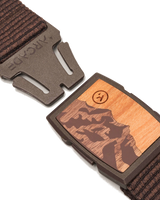 The Arcade Woody Belt in Heather Walnut