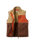 The Passenger Womens Home Full Zip Sherpa Gilet in Biscuit & Chestnut