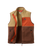 The Passenger Womens Home Full Zip Sherpa Gilet in Biscuit & Chestnut