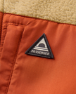 The Passenger Womens Home Full Zip Sherpa Gilet in Biscuit & Chestnut