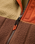 The Passenger Womens Home Full Zip Sherpa Gilet in Biscuit & Chestnut