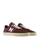 NB Numeric 272 Shoes in Burgundy & White