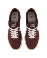 NB Numeric 272 Shoes in Burgundy & White