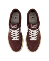 NB Numeric 272 Shoes in Burgundy & White