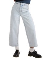 The RVCA Womens Fresh Prince Denim Jeans in Ash Blue