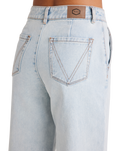 The RVCA Womens Fresh Prince Denim Jeans in Ash Blue