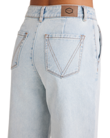 The RVCA Womens Fresh Prince Denim Jeans in Ash Blue