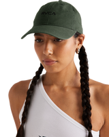 The RVCA Womens RVCA Cap in Olive