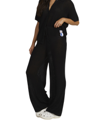 The RVCA Womens Fade Holiday Trousers in Black