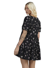 The RVCA Womens Sprinkle Vienna Dress in RVCA Black