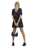 The RVCA Womens Sprinkle Vienna Dress in RVCA Black