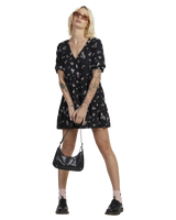 The RVCA Womens Sprinkle Vienna Dress in RVCA Black