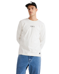 The RVCA Mens Benj Long Sleeve T-Shirt in Salt
