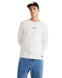 The RVCA Mens Benj Long Sleeve T-Shirt in Salt