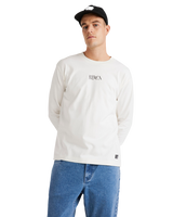 The RVCA Mens Benj Long Sleeve T-Shirt in Salt