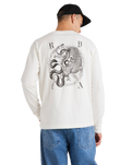The RVCA Mens Benj Long Sleeve T-Shirt in Salt