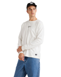 The RVCA Mens Benj Long Sleeve T-Shirt in Salt
