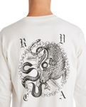 The RVCA Mens Benj Long Sleeve T-Shirt in Salt