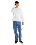 The RVCA Mens Benj Long Sleeve T-Shirt in Salt