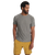 The Vuori Mens Strato Tech T-Shirt in Heather Grey