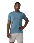 The Vuori Mens Current Tech T-Shirt in Pond
